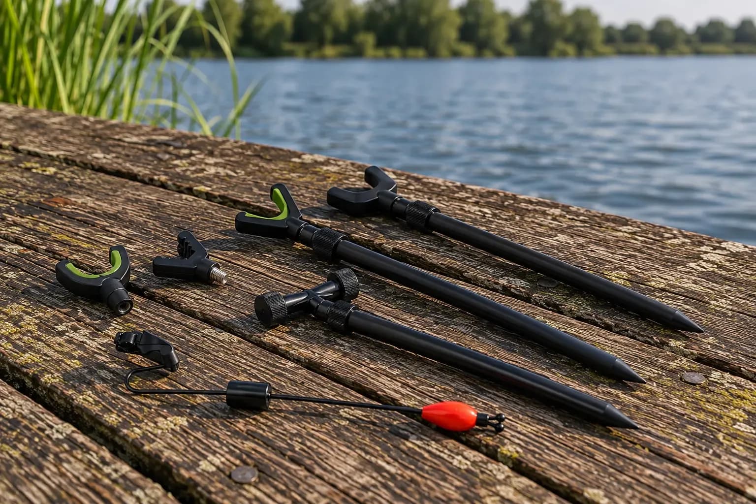 Hengelsteunen en banksticks
