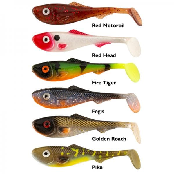 Abu Garcia Beast Perch Shad 80mm Red Motoroil - foto 2