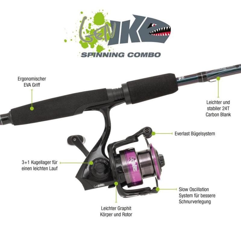 Abu Garcia Gen Ike Spinning Combo 2.13m 10-30g - foto 4