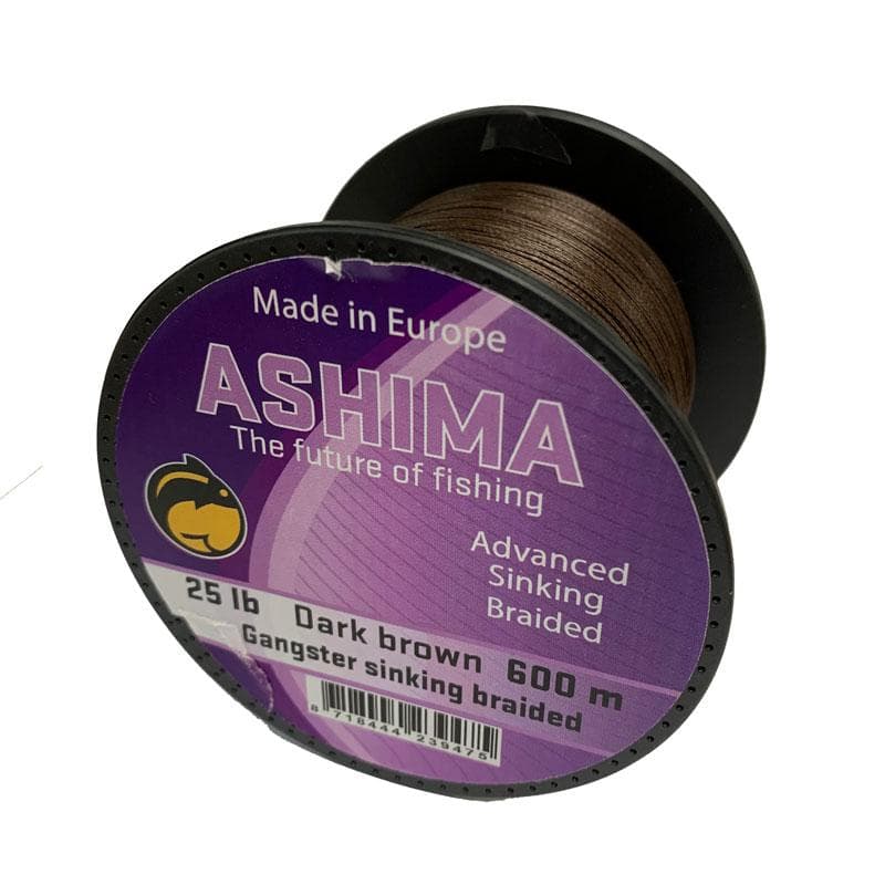 Ashima Gangster 8 Braided Sinking Dark Brown 25LB 600M