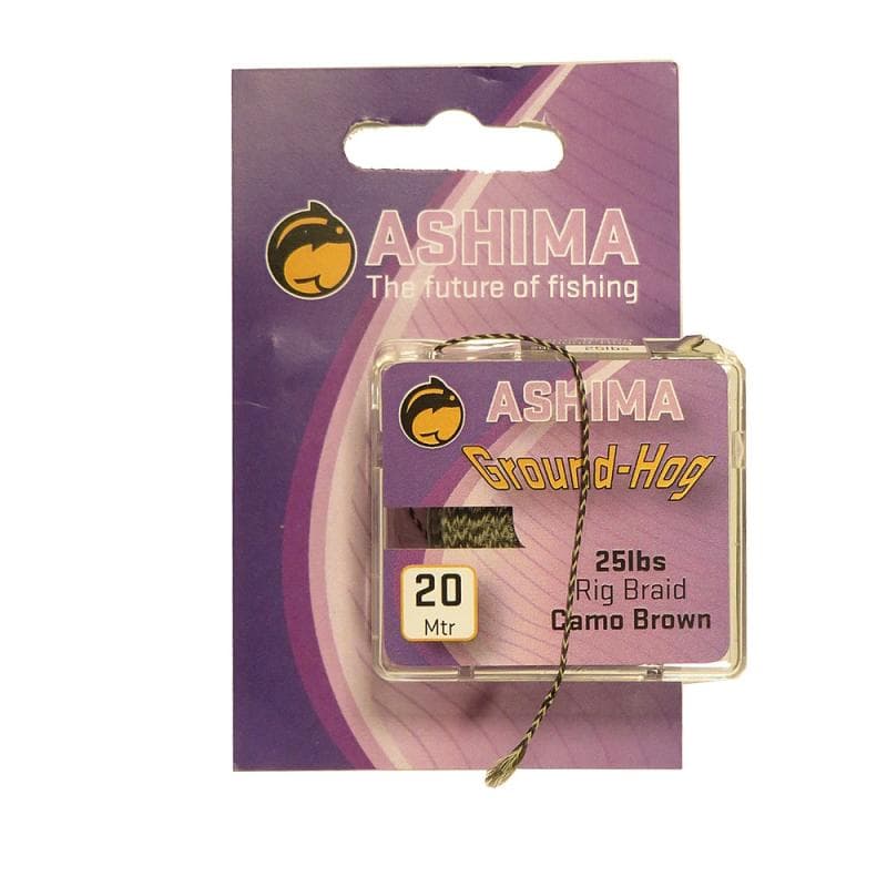 Ashima GroundHog Rig Braid 20m 25lb/Brown