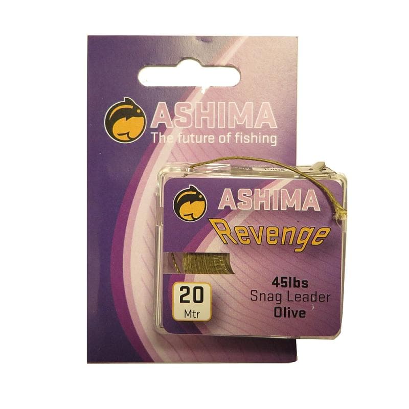 Ashima Revenge Snag Leader 20m 45lb/Olive