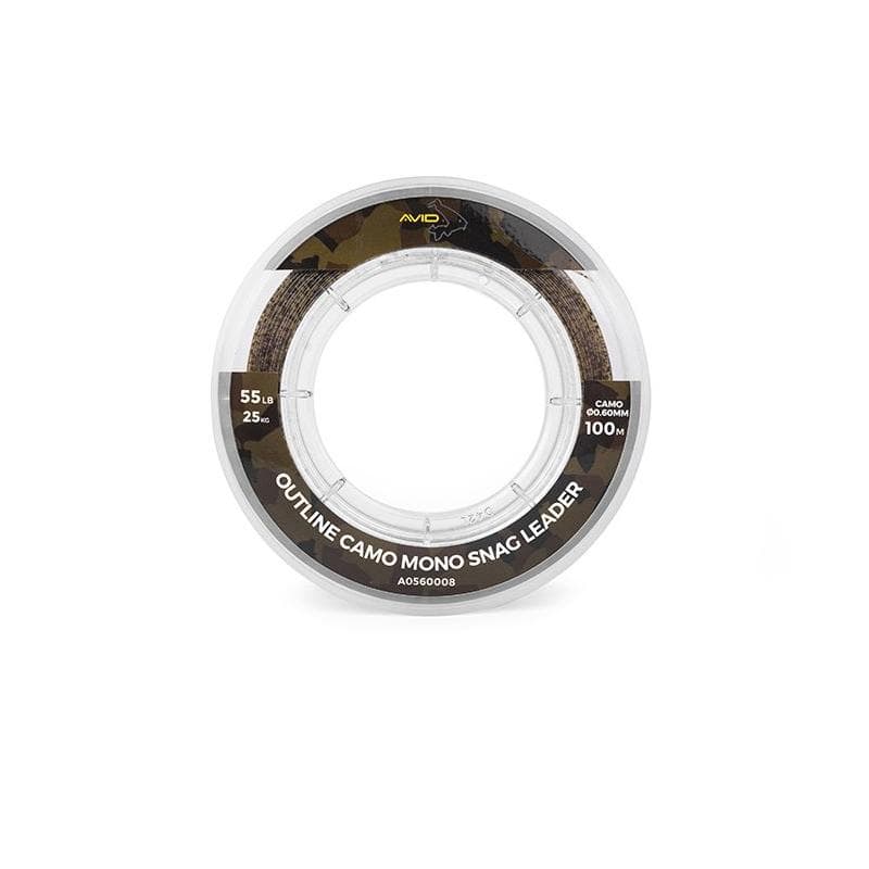 Avid Outline Camo Mono Snag Leader 100m 0.60mm/55lb