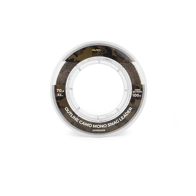 Avid Outline Camo Mono Snag Leader 100m 0.70mm/70lb