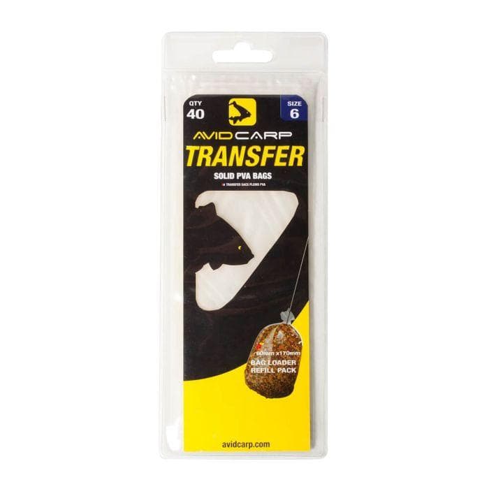 Avid Transfer Solid PVA Bags Size 6 60x170mm