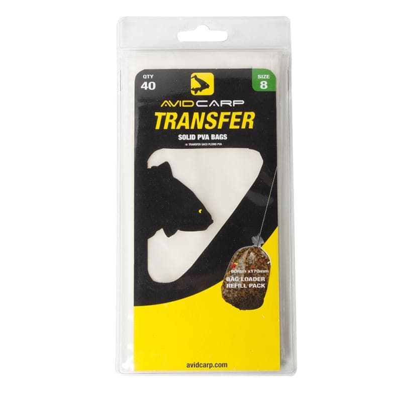 Avid Transfer Solid PVA Bags Size 8 80x170mm