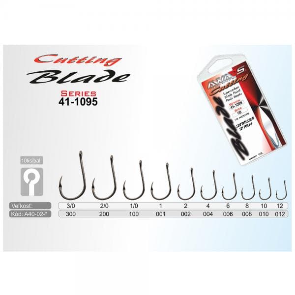 Awa-Shima Cutting Blade Hooks Barbless 41-1095 Size 2 - foto 2