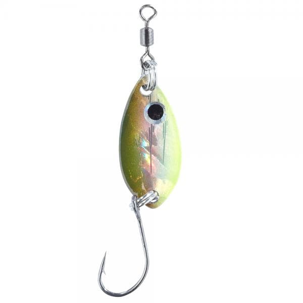 Balzer Trout Attack Forel Blinker Leaf 1.5g 25mm Yellow Red Black
