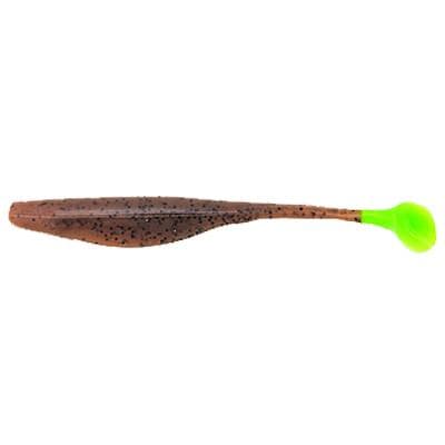 Bass Assassin Sea Shad 5 inch Pump. Seed/Chartreuse Tail