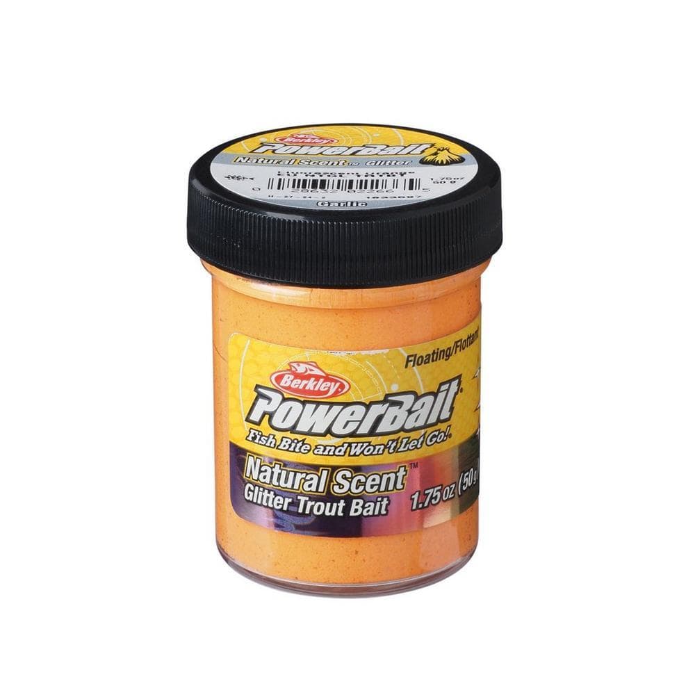 Berkley Powerbait Glitter Trout Bait Garlic 2.0 Fluo Orange - foto 2