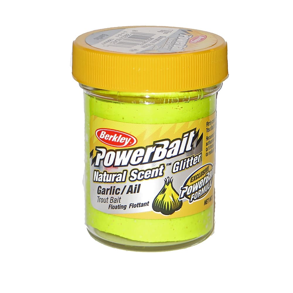 Berkley Powerbait Glitter Trout Bait Garlic Sunshine Yellow