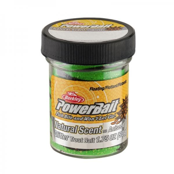 Berkley Powerbait Trout Bait Anise Spring Green Black Twist - foto 2