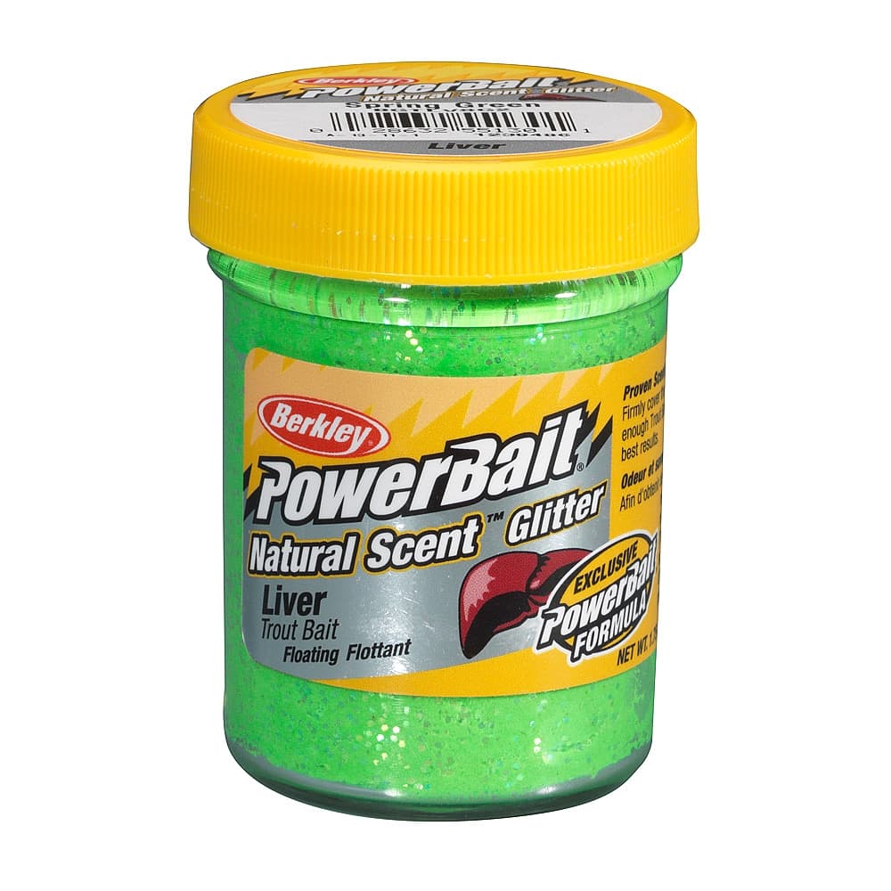 Berkley Powerbait Trout Bait Glitter Liver Spring Green - foto 2