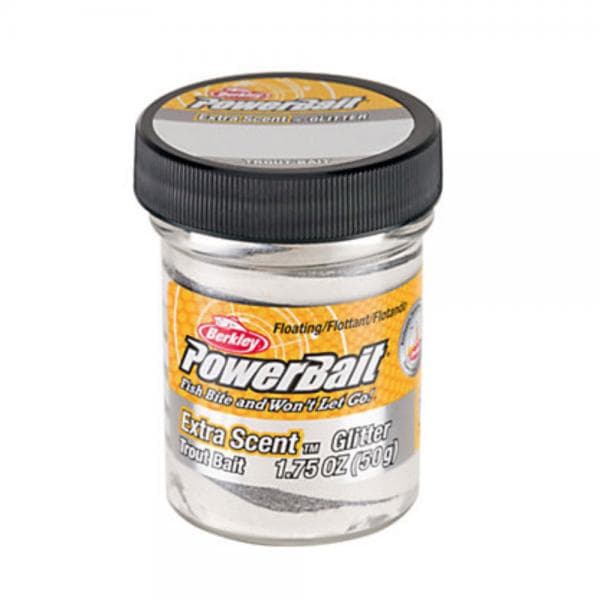 Berkley Powerbait Trout Bait Glitter Silver Vein
