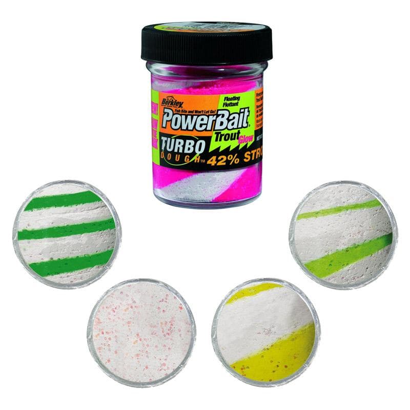 Berkley Powerbait Trout Bait Glow Green White