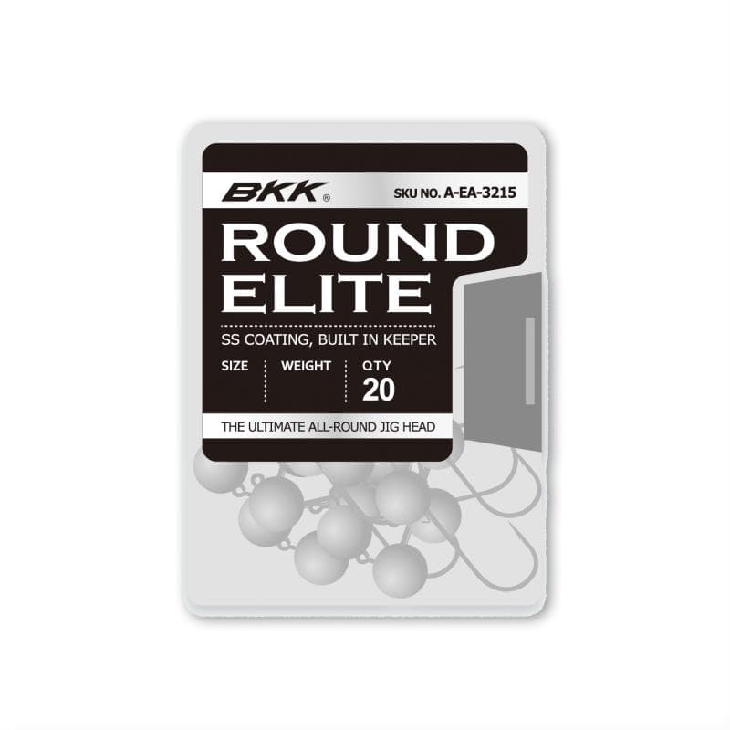 BKK Round Elite Jigheads Bulkverpakking 3/0 - 10g
