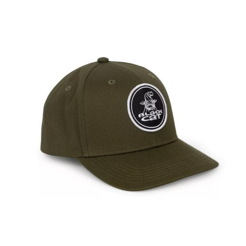 Black Cat Cap Green Flat Peak