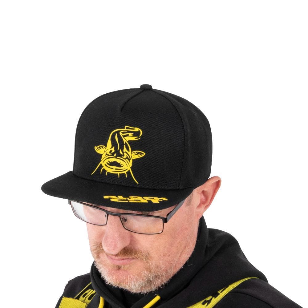 Black Cat Flat Peak Cap