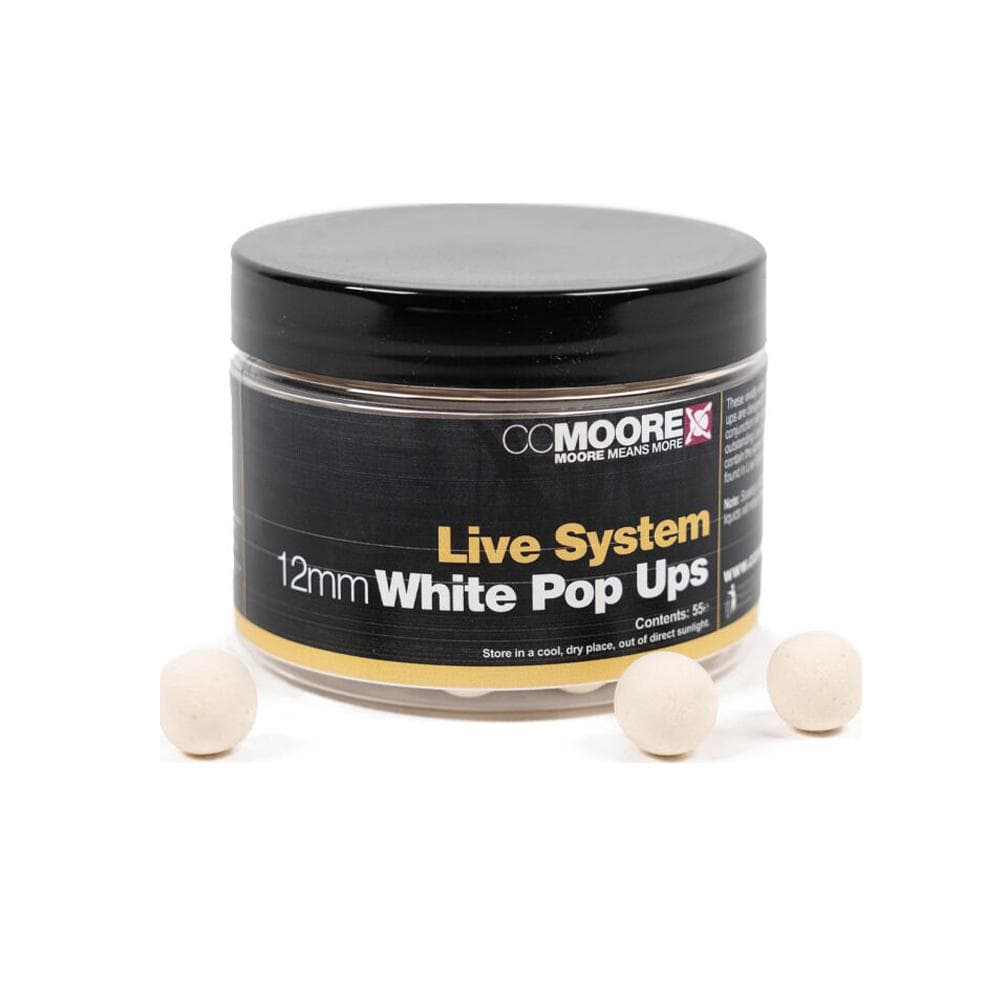 CC Moore Live System White Pop Ups 12mm