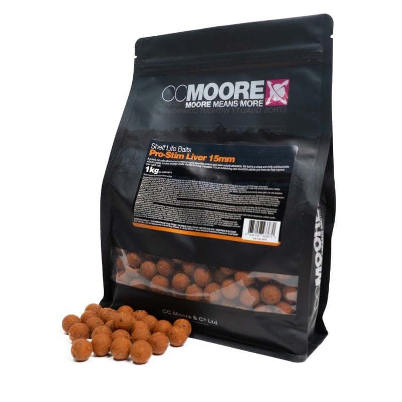 CC Moore Pro-Stim Liver Boilies 15mm 1kg
