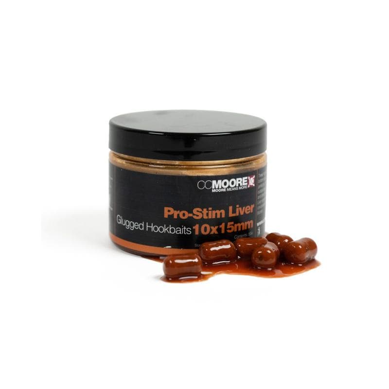 CC Moore Pro-Stim Liver Glugged Hookbaits 10x15mm