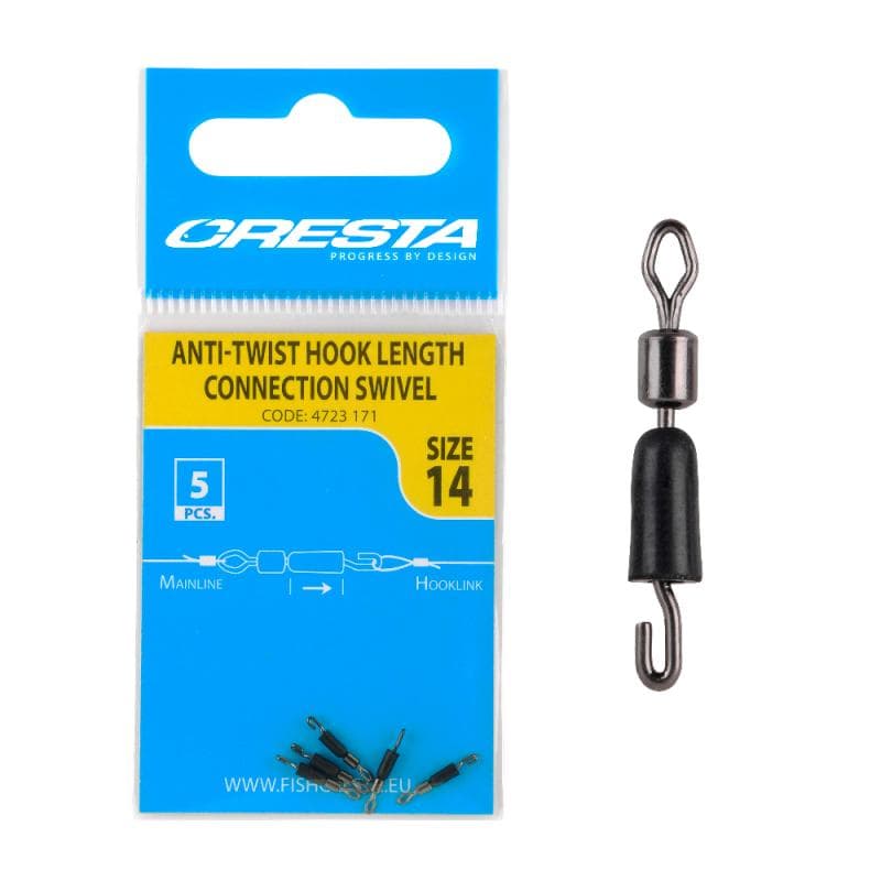 Cresta Anti-Twist Hook Length Connection Swivel Size 14