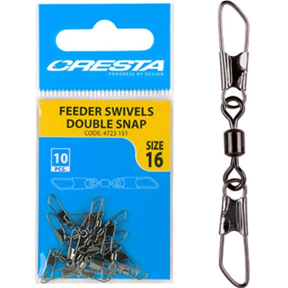 Cresta Feeder Swivels Double Snap #14