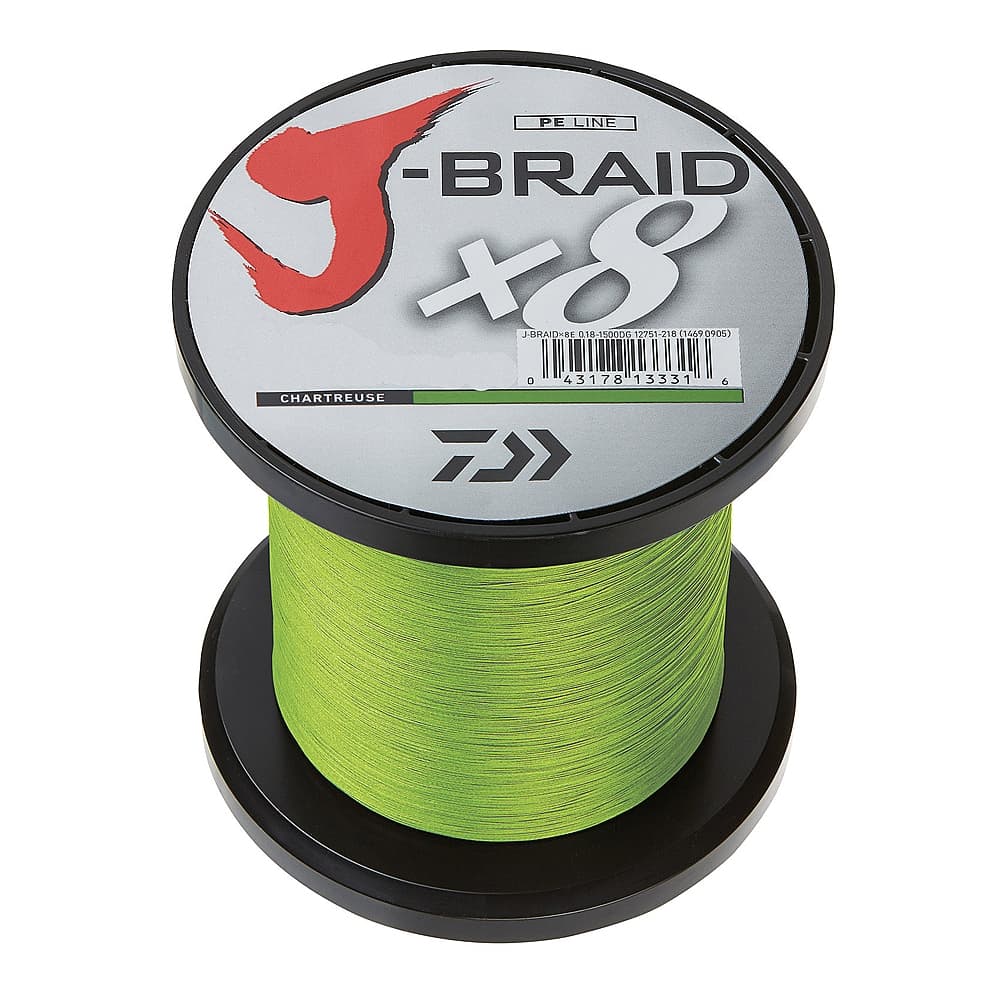 Daiwa J-Braid Chartreuse 8x gevlochten lijn 0.28mm