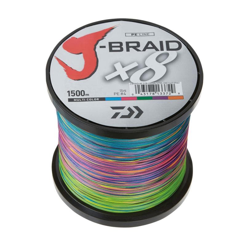 Daiwa J-Braid X8 Multicolor 1500m 0.28mm - 26.5kg