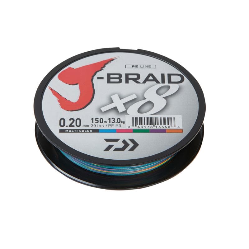 Daiwa J-Braid X8 Multicolor 150m 0.18mm - 12.0kg - foto 2