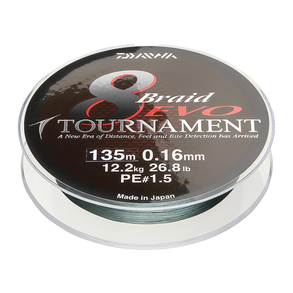 Daiwa Tournament 8 Braid EVO Dark Green 0.14mm/10.2kg