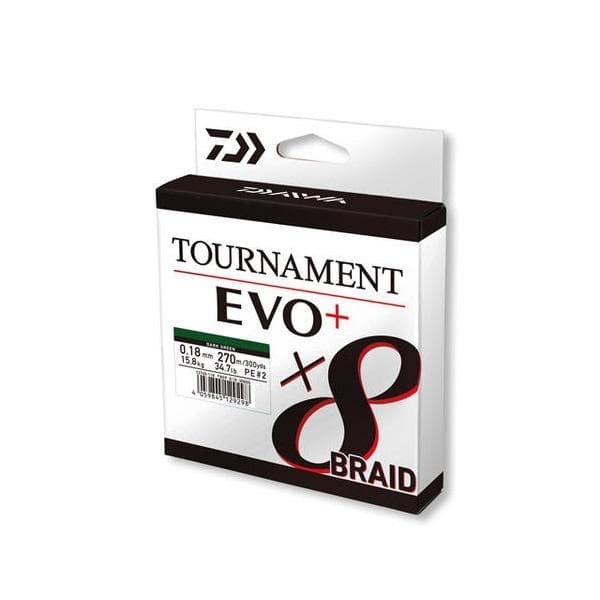 Daiwa Tournament EVO+ x8 Braid 0.14mm Chartreuse per meter - foto 2