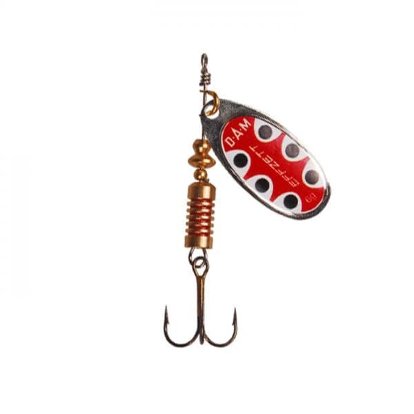 Dam Effzett Standard Spinner Silver Black Dot #4 10g