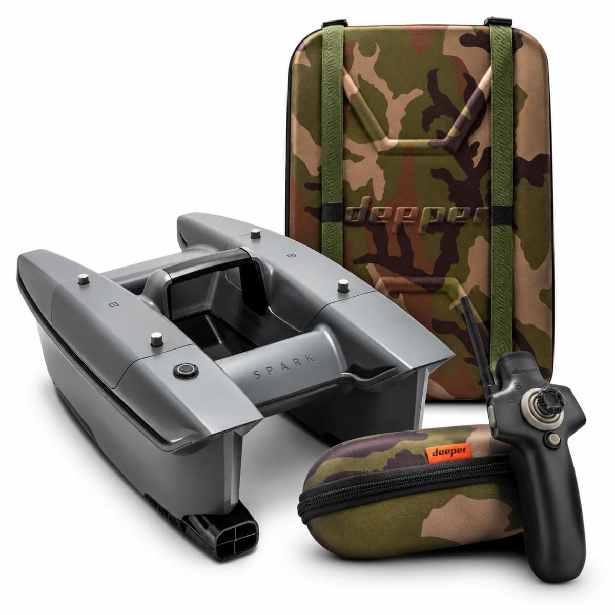 Deeper Spark Voerboot Inclusief Remote Control & Backpack