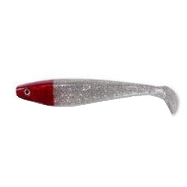 Delalande GT Shad 11cm Zilver Glitter Red Head