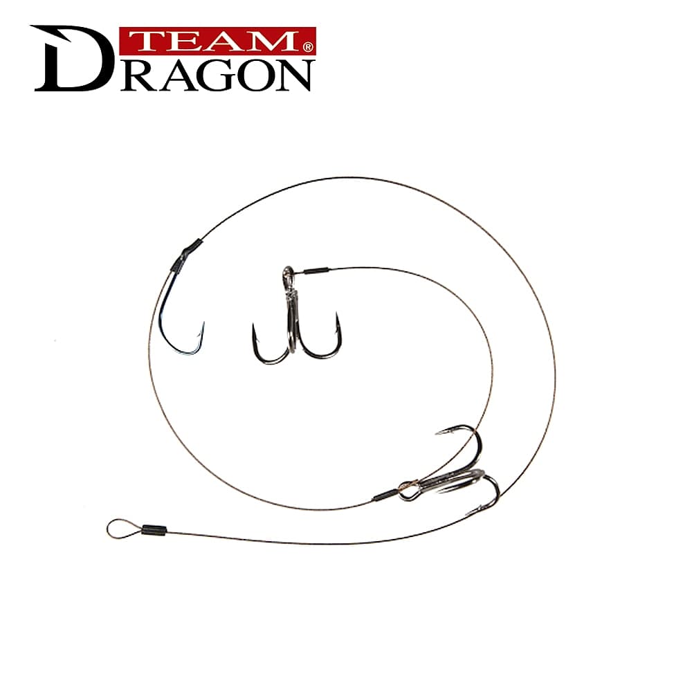 Dragon Doodaas Leader met Schuifbare Neushaak 18kg 50cm HK2