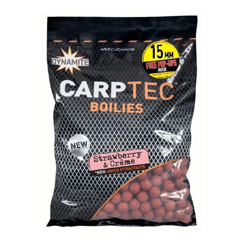Dynamite Carptec Boilies Strawberry & Creme 15mm 1.8kg