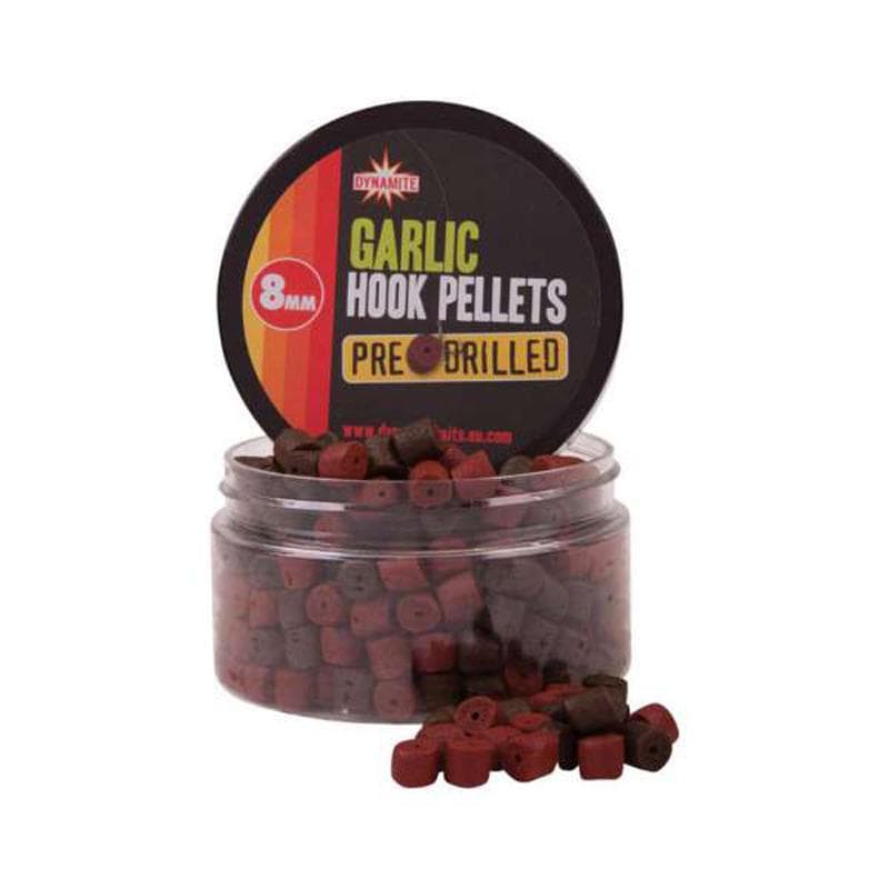 Dynamite Hook Pellets Pre Drilled 8mm Garlic