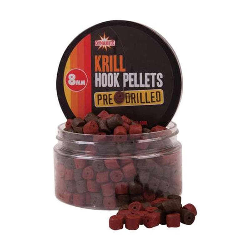 Dynamite Hook Pellets Pre Drilled 8mm Krill