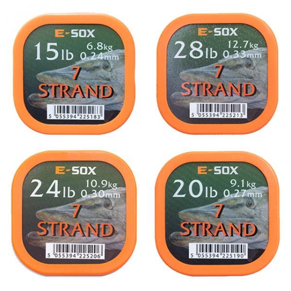 E-Sox 7 Strand Pike Wire 15 meter 15lb - 6.8kg - foto 2