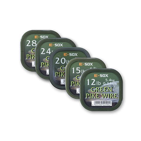 E-Sox Green Pike Wire 15 meter 28lb - 12.7kg - foto 2