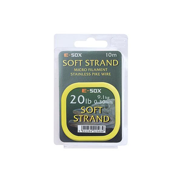 E-Sox Soft Strand Pike Wire 15 meter 20lb - 9.1kg