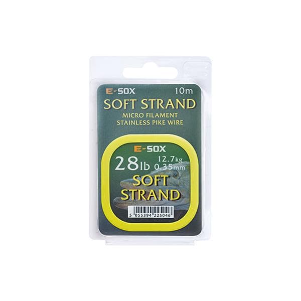 E-Sox Soft Strand Pike Wire 15 meter 28lb - 12.7kg