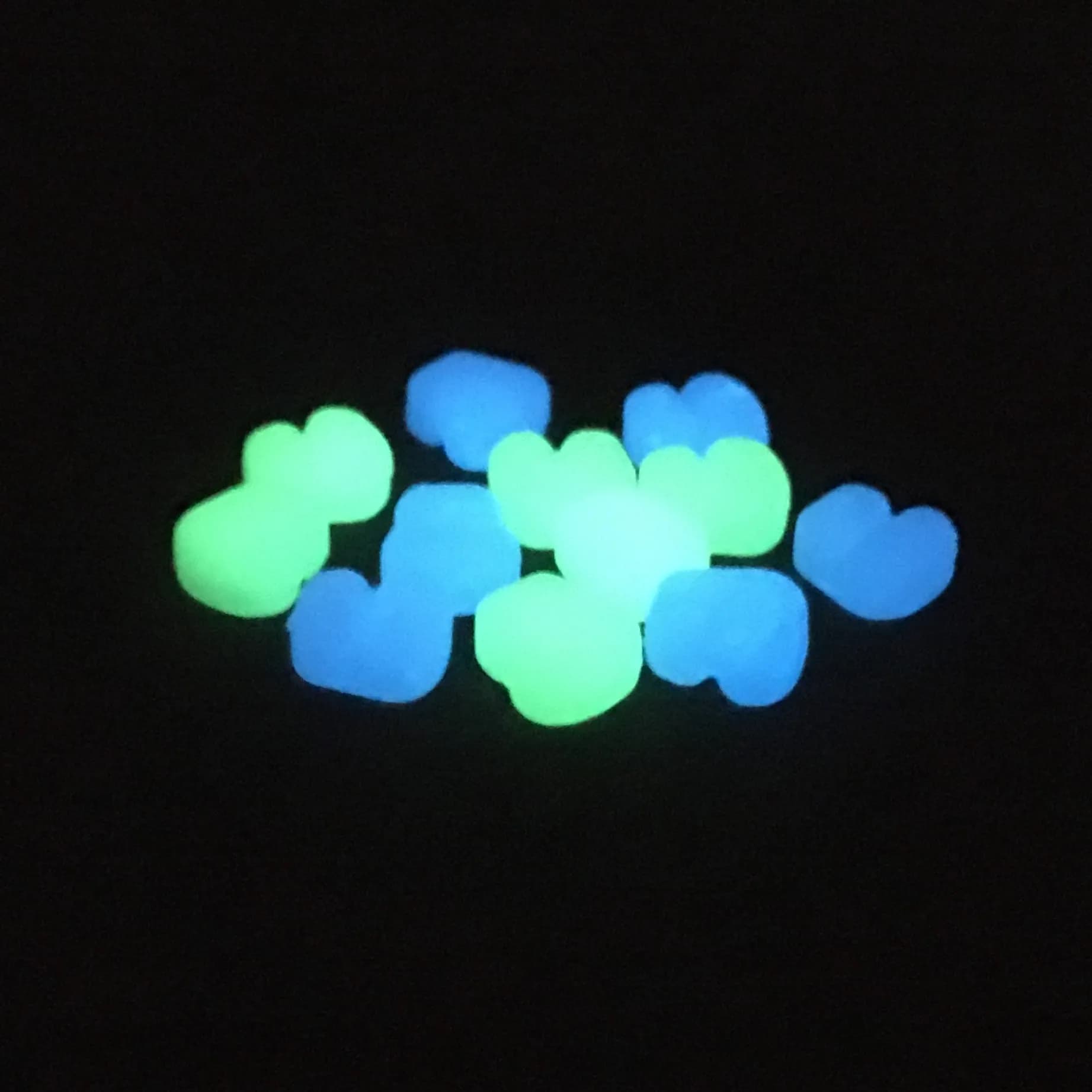 Enterprise Tackle Niteglow Sweetcorn Hair Stops Neon Blue/Green - foto 4