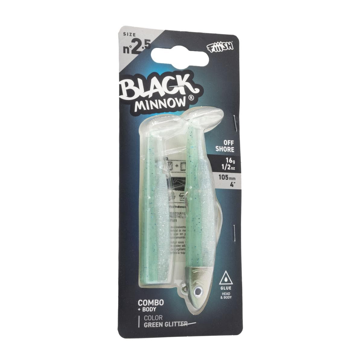 Fiiish Black Minnow 105 Combo Offshore 16g Green Glitter - foto 2