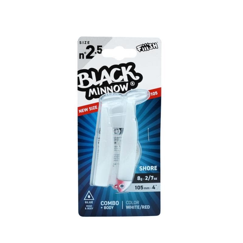 Fiiish Black Minnow 105 Combo Offshore 8g White Redhead