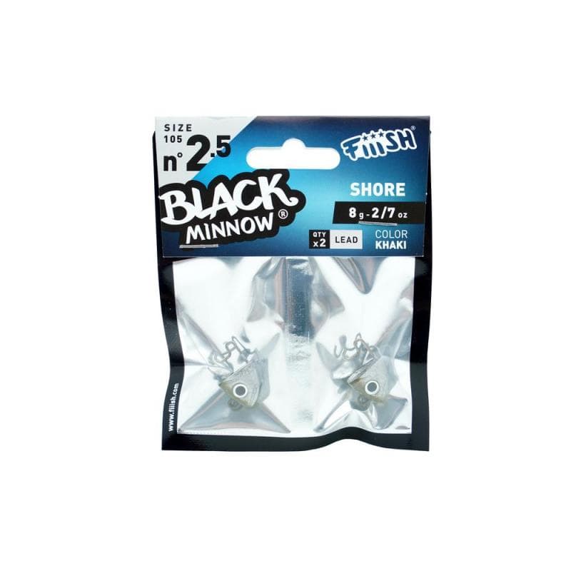 Fiiish Black Minnow 105 Jig Heads Shore 8g Khaki