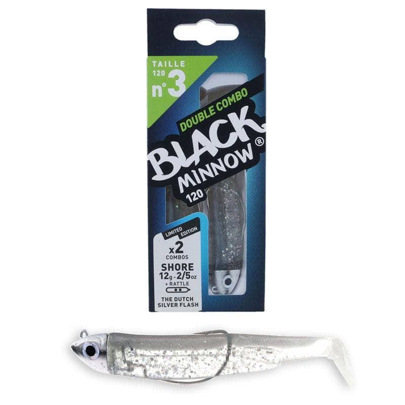 Fiiish Black Minnow 120 Double Combo Shore 12g The Dutch Silver Flash