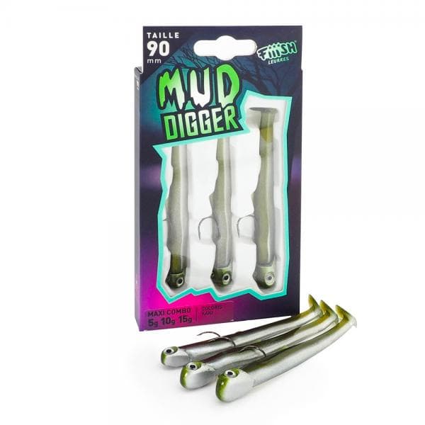Fiiish Mud Digger Maxi Combo 5-10-15g Kaki