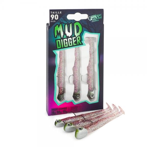 Fiiish Mud Digger Maxi Combo 5-10-15g Purple Glitter